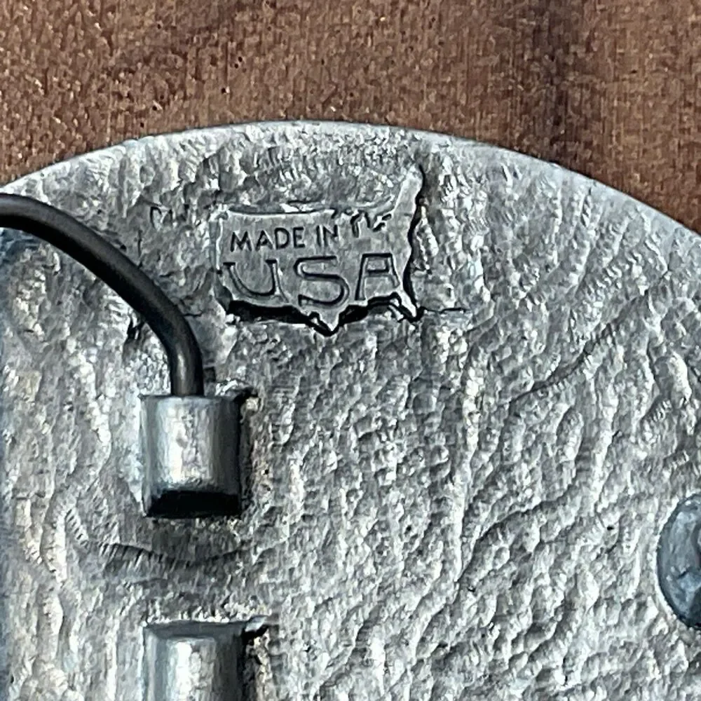 Black Hills Central Railroad “1880 Train” Belt Buckle Pewter USA Train 1990s